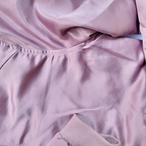 Rose / Metallic Bomber Jacket - Picture 6 of 10